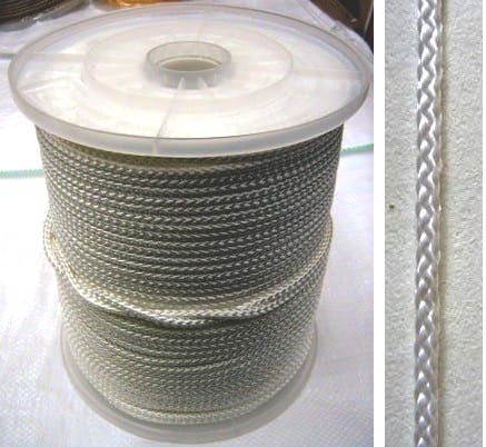 white braided polyester rope